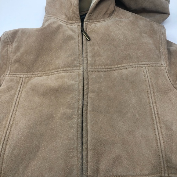 Outbrook Suede Leather and Sherpa Lined Jacket Size Large - Picture 3 of 15